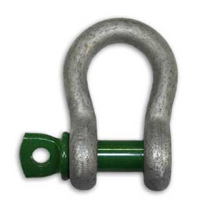 Green Pin Screw Pin Standard Bow Shackle