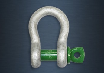 Galvanised Green Pin Screw Pin Standard Bow Shackles