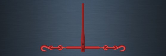 Load Binders with Hooks Red EN 12195-3 Standard