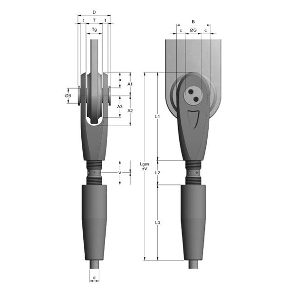 Fatzer Adjustable Open Spelter Socket Diagram