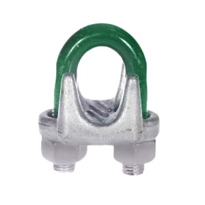 DIN-741 Galvanised Wire Rope Grips (without grooves)