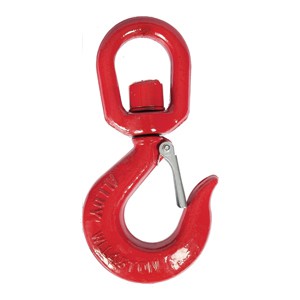 Safety Hook 2# Rotating Hook Steel Eye Hook with Latch Rigging Attachment 304 Stainless Steel 650kg /1000kg 